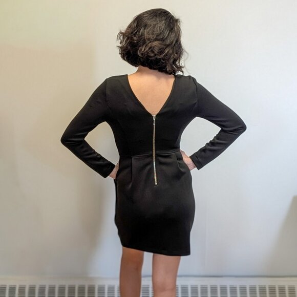 Dynamite Black Long Sleeve Dress - Picture 2 of 4